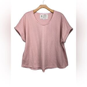 Farmhouse Frocks Textured Womens Short Sleeve Top